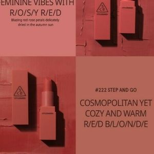 Stylenanda 3CE matte lipstick - #222 Step And Go